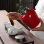 Storage Jar, Tea Cans Coffee Candy Storage Box,Ceramic Teapots, Household Kitchen Sealed Storage Tanks, Coffee, Sugar, Food Storage 12 15cm (Color : Red)