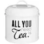 Premier Housewares Pun and Games Tea/Coffee/Sugar Canisters, White, Set of 3 Premier Housewares Pun and Games Tea/Coffee/Sugar Canisters, White, Set of 3