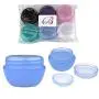 Beauticom 10G/10ML Frostbehälter Glaskaraffen mit Innenliner für Peelölen, Öle, Salben, Cremes, Lotionen, Kosmetik, Nagelinimenter – BPA-frei (6 Stück, Mixfarben)