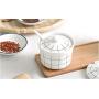 Mini Spice Jars Household ceramic seasoning jar Japanese seasoning box three-piece suit kitchen supplies