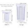 3 Pieces Kitchen Pantry Storage Containers Fresh Sealed Jar Suit for Dried Fruits and Sugar Flour and baking Supplies (Large)