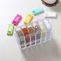 Gewürzsatz, 6-teiliges Set Küchengewürz-Sammelgläser, transparente PP-Gläser für Salz, Pfeffer, Kümmel, Gewürzbehälter (15.8 x 6.1 x 11 cm)