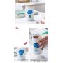 OnePine 600ml Food Storage Jar with Sealed Bamboo Lid, Flower Pattern Ceramic Coffee Canister for Tea Sugar Coffee Bean Nuts Grain