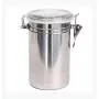 Conteneur de stockage en acier inoxydable hermétique pour café, farine, sucre, thé, aliments – XL (3.9x6.3) Conteneur de stockage en acier inoxydable hermétique pour café, farine, sucre, thé, aliments – XL (3.9x6.3)