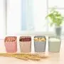 1 pc Wheat Straw Jar Moistureproof Sealed Plastic Food Storage Canister Container Box with Lid,As Shown2,Large