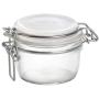 Bormioli Rocco 141370MRG121421 Fido Jar with White Top, Set of 12, 4.25 oz, Clear