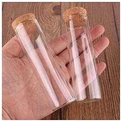 24pcs 50ml Size 30100mm Test Tube With Cork Stopper Spice Bottles Container Jars Vials DIY Craft