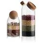Bocal de Rangement en Verre Borosilicate Haute Qualité, Avec Bouchon Hermétique pour Thé, Café, Herbes, Épices, Sucre et Plus Encore (C/800ml) Bocal de Rangement en Verre Borosilicate Haute Qualité, Avec Bouchon Hermétique pour Thé, Café, Herbes, Épices, Sucre et Plus Encore (C/800ml)