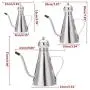 GTJXEY Stainless Steel Olive Oil Can Dispenser Pot Drizzler Canister Deluxe Silver ColorKitchen Tools Food Jar Cruets Utensil Storage GTJXEY Stainless Steel Olive Oil Can Dispenser Pot Drizzler Canister Deluxe Silver ColorKitchen Tools Food Jar Cruets Utensil Storage