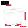 DW?LLZA KITCHEN Airtight Food Storage Containers - Pantry Snacks Kitchen Container, Baking Supplies, 4LB Sugar & Flour Canister - 4 Pc Set All Same Size - Clear Plastic BPA-Free - Keeps Fresh & Dry