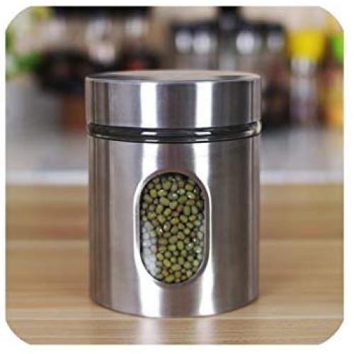 Food Storage Jars, Bulk Food Storage With Airtight Lid, Sealed Food Storage Canisters For Tea, Coffee, Spices, Cookies, Sugar,D9.8Xh12.4Cm