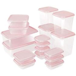 Food Storage Box, Kitchen Finishing Storage, Polypropylene Material, Safe, Non-Toxic, Transparent, Refrigerator Storage Box, Storage Jar, 17-Piece Set