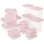 Boîte de Rangement Alimentaire, Finition Cuisine, Polypropylène, Sûre, Non Toxique, Transparente, Boîte de Rangement Réfrigérateur, Pot de Rangement, Jeu de 17 Pièces Boîte de Rangement Alimentaire, Finition Cuisine, Polypropylène, Sûre, Non Toxique, Transparente, Boîte de Rangement Réfrigérateur, Pot de Rangement, Jeu de 17 Pièces