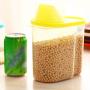 Covered Sealed Cans Grain Storage Jar Kitchen Snacks Cans Transparent Storage Tanks Food Cereal Container Supplies,B(L Size)