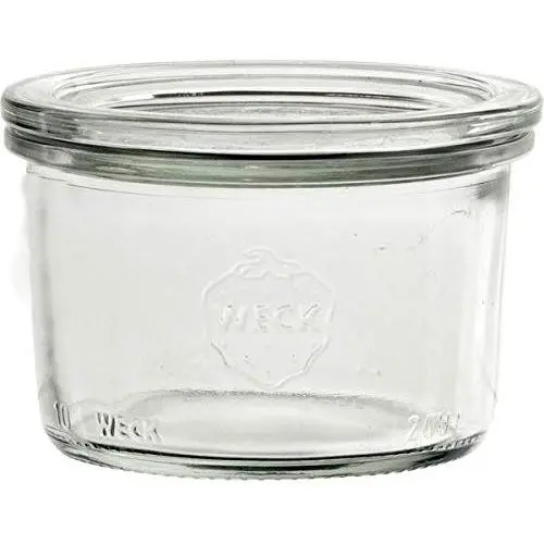 Ensemble de bocaux de conservation Weck avec couvercles en verre, 12 bocaux de 200 ml. Ensemble de bocaux de conservation Weck avec couvercles en verre, 12 bocaux de 200 ml.