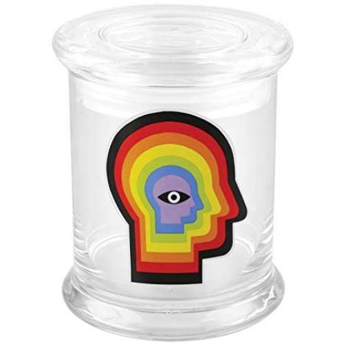 420 Science Rainbow Mind Pop Top Jar - Assorted Sizes (Large - 4.5")