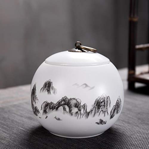 Vintage Glaze Tea Tin Jar Handcrafted Ceramic Airtight Tea Storage Canister Spice Tea Caddy (7)