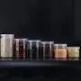 10 Stück Kunststoff Klarsicht Lebensmittelbehälter Küchen Dosen für Snacks, Kekse, duftende Tees (118,5 cm)