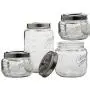 Mason 4-piece Glass Canister Set Mason 4-piece Glass Canister Set