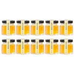 Eclenyes 10Pcs 5.1 x 4.8cm 45ml Hexagon Glass Jar Spice Jar Crafts Canning Jar for Jam Honey Jelly - Transparent