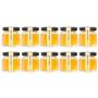 Eclenyes 10Pcs 5.1 x 4.8cm 45ml Hexagon Glass Jar Spice Jar Crafts Canning Jar for Jam Honey Jelly - Transparent