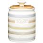 Kitchencraft Classic Collection Striped Ceramic Sugar Container, 800ml (28 Fl