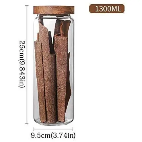 Glass Sealed Storage Bottles With Lid For Spices Food Storage Container Moisture-proof Kitchen Goods Confectioner Sealed Cans Glass Sealed Storage Bottles With Lid For Spices Food Storage Container Moisture-proof Kitchen Goods Confectioner Sealed Cans