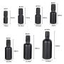 3Pcs 15ML Black Frosted Glass Empty Refillable Roll-On Bottles with Stainless Steel Roller Ball and Cap Essential Oil Perfume Eye Essence Fluid Cosmetic Containers Dispense Sample Vials for Beauty