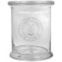 12 oz Clear Glass storage Herb Stash Jar and Lid with US Airforce Logo