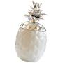 Ceramic Pineapple Shaped Spice Jar Seasoning Can Kitchen Canisters Sugar Salt Pepper Spice Jam Pot Storage Box for Jewelry, Home Organizer