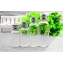12er Set Leere Wiederbefüllbare Klare Plastikflasche - Tragbarer Kosmetik-Make-up-Wasser-Lotion-Emulsion-Gesichtskreismuschfabebehälter mit Schraubdeckel aus Aluminium 20ml