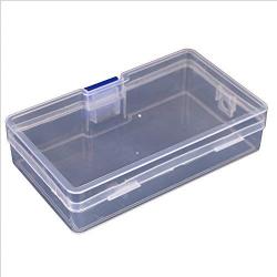 Durable Clear Transparent With Lid Mini Plastic Collection Jewelry Necklace Storage Container Case Box Holder Craft Organizer,as picture