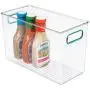 Boîte de Rangement en Plastique mDesign avec Poignées - Pour Cuisine, Cellier, Placard, Réfrigérateur/Congélateur - Organiseur pour Collations, Produits Frais, Légumes, Pâtes – BPA Free, Sans BPA – 2 Pièces – Transparent/Bleu Boîte de Rangement en Plastique mDesign avec Poignées - Pour Cuisine, Cellier, Placard, Réfrigérateur/Congélateur - Organiseur pour Collations, Produits Frais, Légumes, Pâtes – BPA Free, Sans BPA – 2 Pièces – Transparent/Bleu