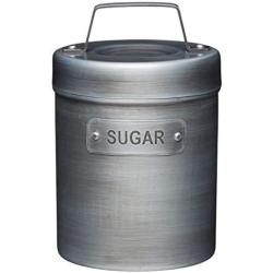 KitchenCraft Sugar Container Industrial Kitchen 11x16,5cm, 10.5 x 11 x 17 cm, Grey