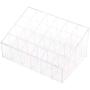 Milue Clear 24 Lipstick Storage Display Stand Rack Makeup Holder Cosmetic Organizer