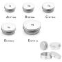 Woais Convenient Durable Cosmetic Bottles Aluminum Cream Crafts Makeup Box Jars Home Storage Organization Storage Bottles(5g)