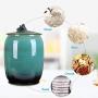 Ceramic Pottery Cereal Containers Canister Cookie Jar With Lids, Airtight Food Storage Containers Bins Large For Kitchen Pantry Organization Flour Rice Candy Bulk, 10L, 35x26cm