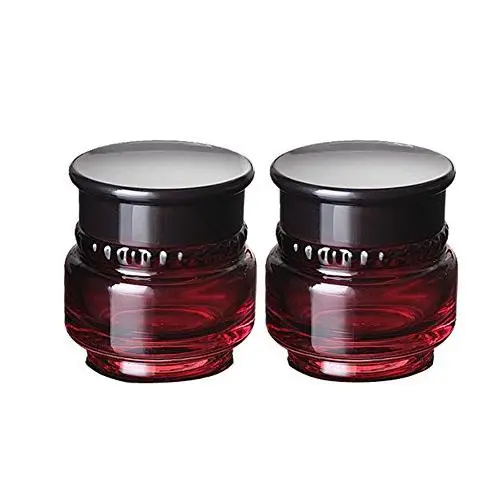 TOPWEL 2PCS 50ML(1.7 OZ) Wine Red Glass Empty Refillable Cosmetic Cream Jar Pot Bottle Container (A#) TOPWEL 2PCS 50ML(1.7 OZ) Wine Red Glass Empty Refillable Cosmetic Cream Jar Pot Bottle Container (A#)