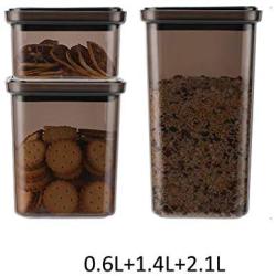 Plastic Sealed Jars, Moisture-Proof Kitchen Food Containers, Storage Coffee Beans/Pasta/Cereal/Oatmeal