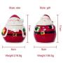 Yagaga Sugar Salt Pepper Storage Jar, Christmas Ceramic Sseasoning Jar Christmas Kitchen Decoration Ceramic Seasoning Box Creative Santa Ceramic Jar (Gift)