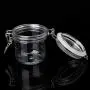 Bocal Rond en Plastique de 120 ml avec Bouchon Clip Etanche - Récipient de Rangement Alimentaire, Ustensiles de Cuisine, Conservation, Cosmétiques, Crèmes Bocal Rond en Plastique de 120 ml avec Bouchon Clip Etanche - Récipient de Rangement Alimentaire, Ustensiles de Cuisine, Conservation, Cosmétiques, Crèmes