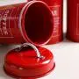 Bouteille de conservation alimentaire Homozy - Bouteille de conservation alimentaire avec couvercle métallique étanche, kit de bocaux de conservation alimentaire pour la maison et la cuisine, idéal pour le café, le sucre, le thé - Rouge Bouteille de conservation alimentaire Homozy - Bouteille de conservation alimentaire avec couvercle métallique étanche, kit de bocaux de conservation alimentaire pour la maison et la cuisine, idéal pour le café, le sucre, le thé - Rouge