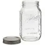 Mason Craft & More Kitchen Jam/Jelly Weite-Mund Glas Einmachgläser Set, 4er-Pack von 32 oz.