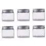 6Pcs 8 oz Clear Round Plastic Jars with Aluminium Lid - Empty Cosmetic Containers Bottle Case Pot for Storage Food Sample Lotion Facial Cream Mask Ointment Tea Pill 6Pcs 8 oz Clear Round Plastic Jars with Aluminium Lid - Empty Cosmetic Containers Bottle Case Pot for Storage Food Sample Lotion Facial Cream Mask Ointment Tea Pill