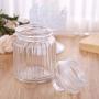 WAOving Christmas Glass Jar Candy Sugar Storage Bottle Wedding Gift Hollow Home Decor