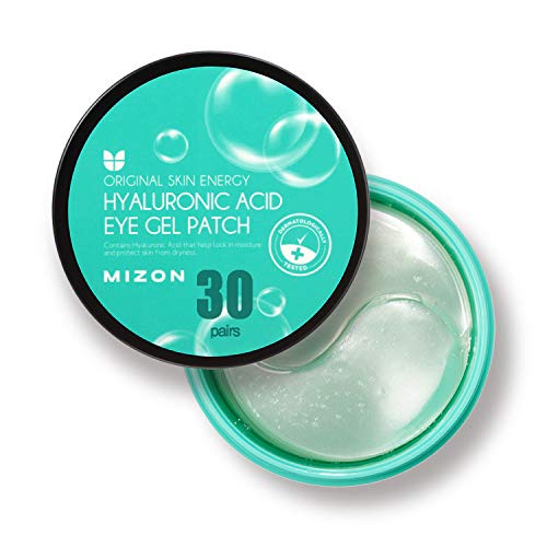 Mizon Hyaluronic Acid Eye Treatment Masks, Under Eye Patches, Dark Circles Eye Treatment Mask, Reduces Wrinkles and Puffiness, Lightens Dark Circles, Hydrogel Eye Patches (Hyaluronic Acid)