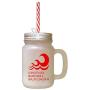 Red A Smooth Sea Never Made Skillful Sailor Frosted Glass Mason Jar With Straw