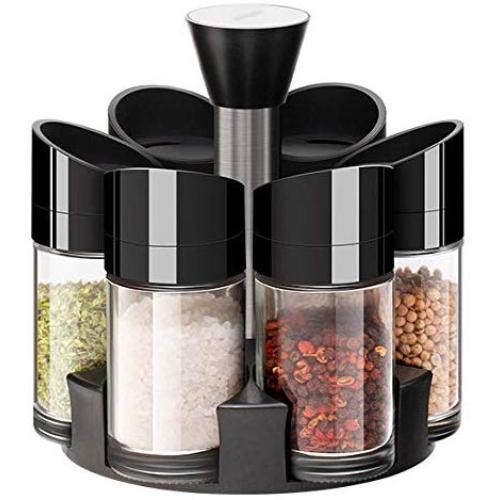 DYFYMX sugar bowl with lid Spice jar, glass jar, jar with lid, spice storage box, glass storage jar oil container for kitchen