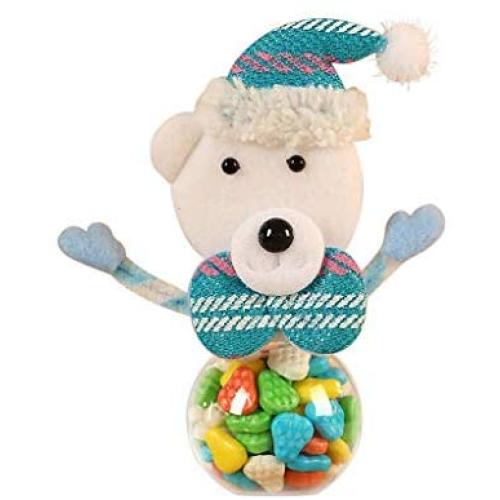 DICPOLIA Christmas Decor，Cute Candy Storage Can Decorate Home Gift Cookies Food Storage Jar