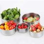 Has_Shop 5 Pcs Stainless Steel Food Storage Bowl with Lid BPA Free Kitchen Accessories